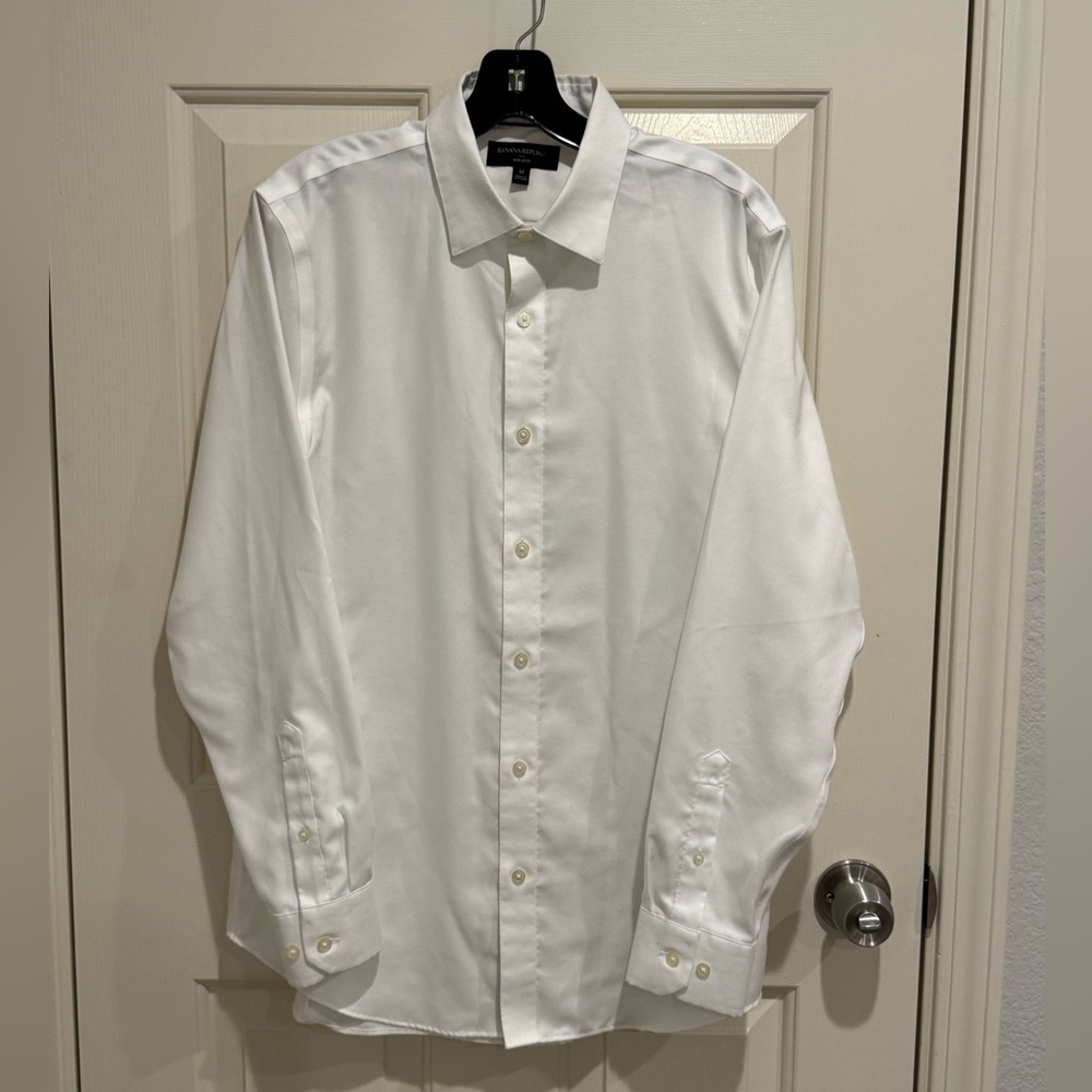 Banana Republic Non-Iron White Dress Shirt